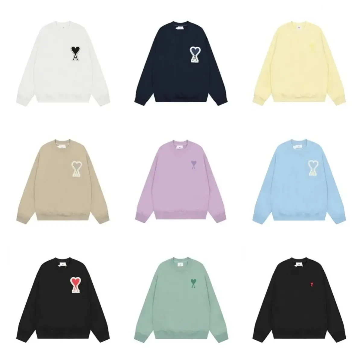 Ami Paris Heart Logo Sweatshirt [32 styles]