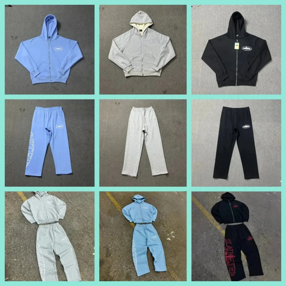 Corteiz Hoodie & Pants Sets [38 styles]