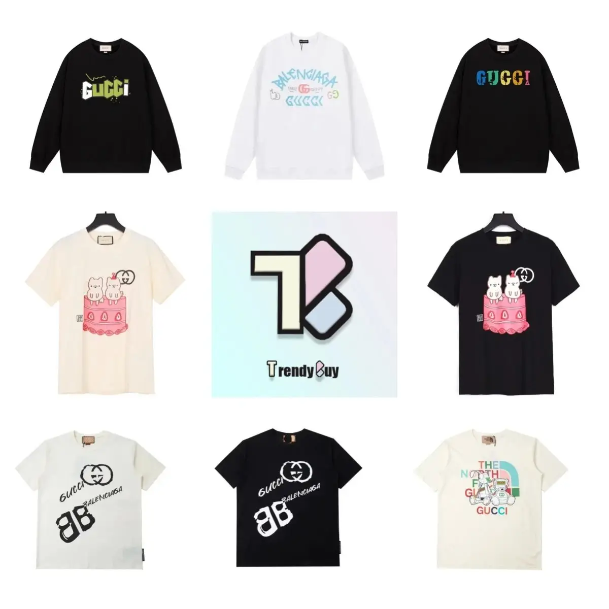 Gucci Balenciaga Collaboration Hoodie/T-Shirt [40+ Styles]
